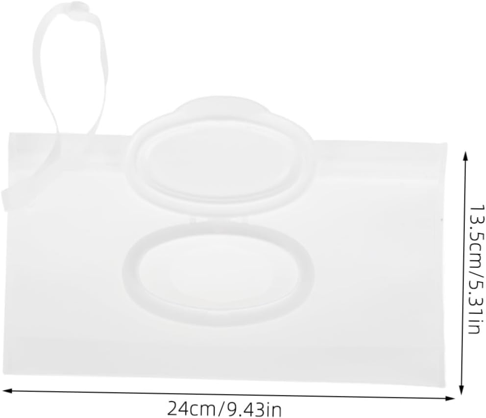 Box Tissue Bag Bag Travel Wipes Travel Wipe Dispenser Diapers Travel Wipe Case Wipe Case Wipes Bag Holder Wipes Clutch Reusable Diapers Transparent Eva IWOWHERO image number 3
