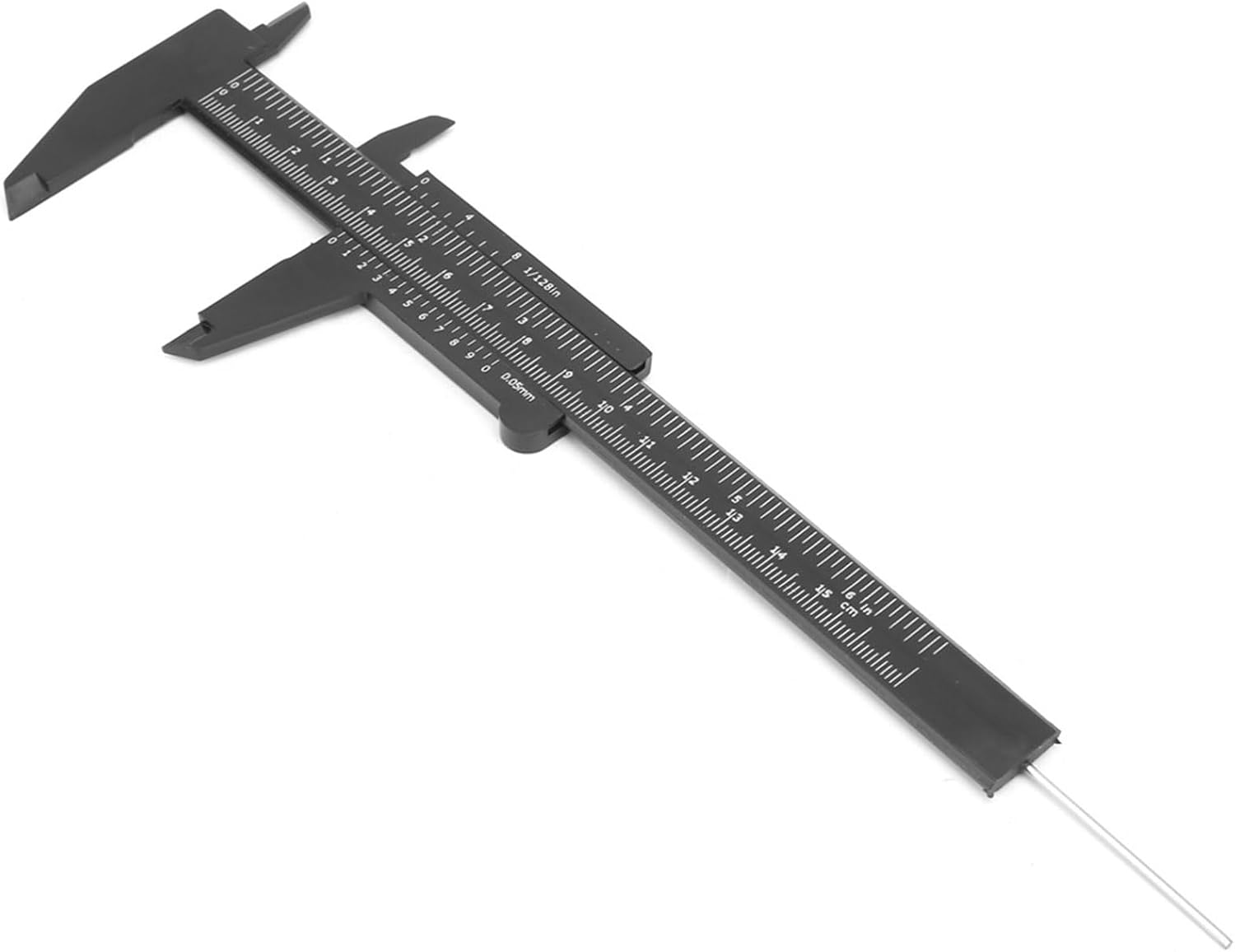 Vernier Caliper, 150Mm Double Ruler Portable Scale for Antique Measuring for School for Jewelry Measuring for Exhibition Gifts (Black) image number 2