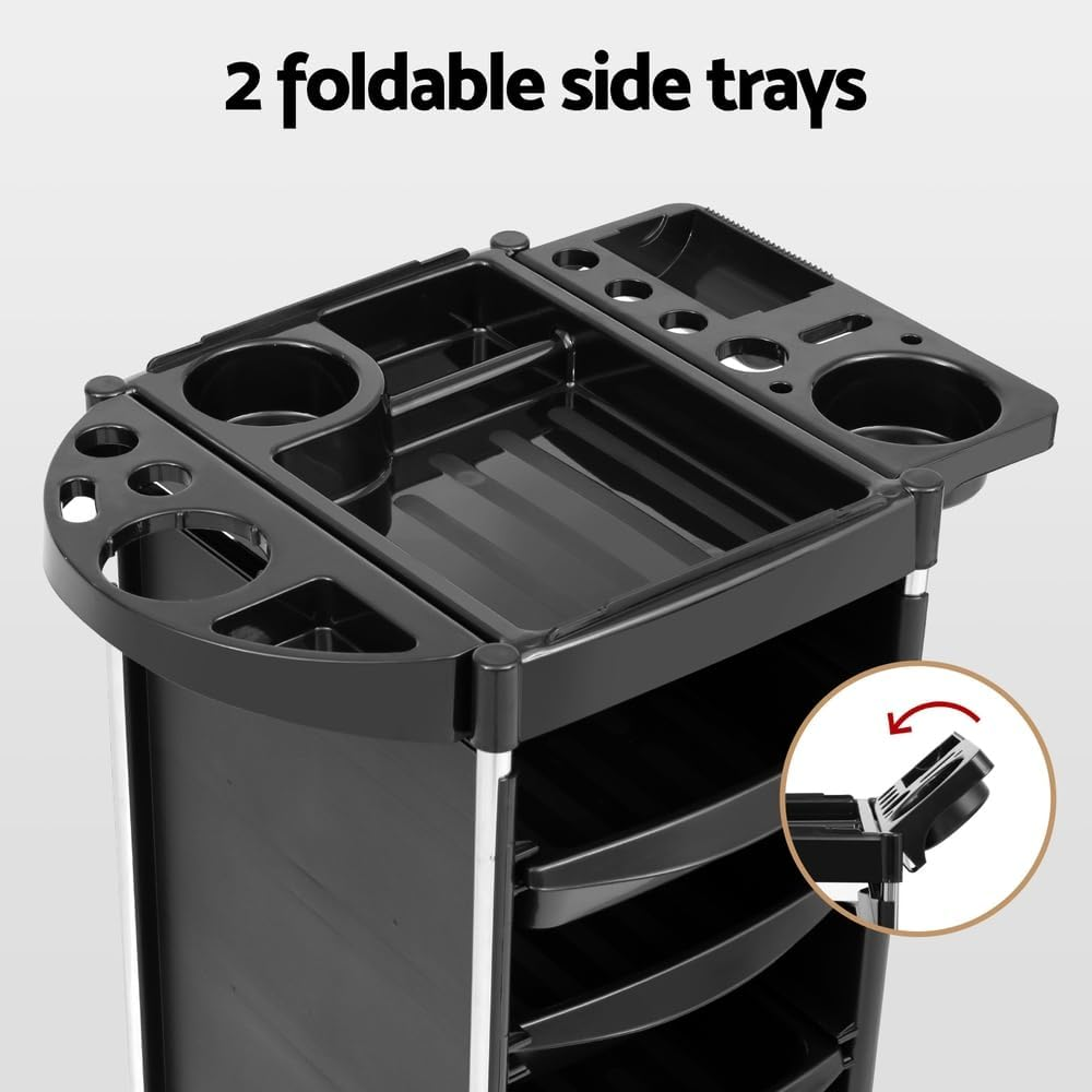 Embellir Salon Trolley Cart Spa Beauty Rolling Tray Hairdressing Storage 6 Tiers image number 2