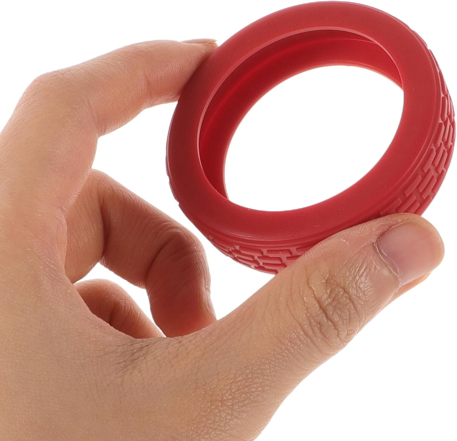 HEALEEP 8Pcs Luggage Wheel Protective Covers Silent Silicone Suitcase Wheel Covers Noise-Reducing Travel Accessories Wine Red 55X55X15Mm image number 3