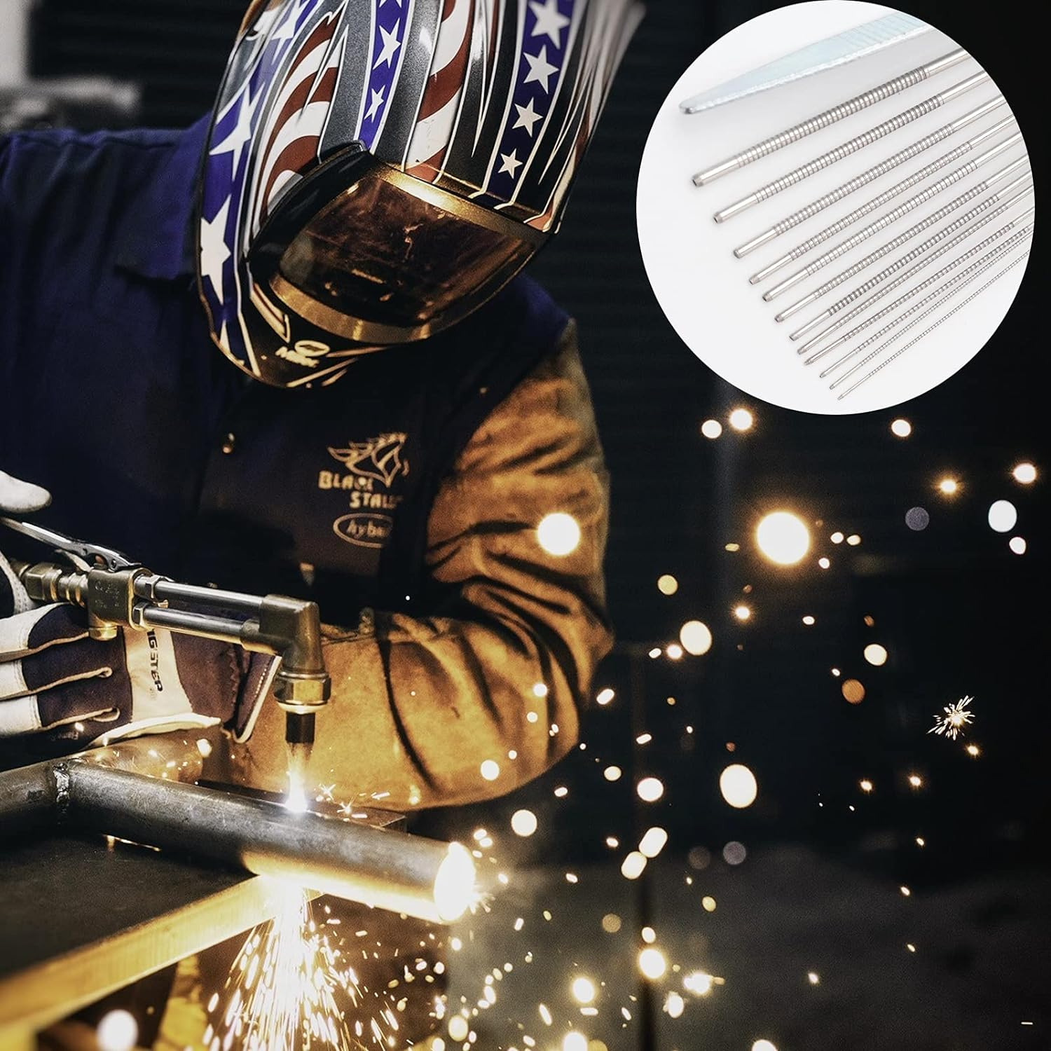 Herain Welding Tip Cleaner, Carb Carburetor Cleaner and Torch Nozzle Tip Cleaner Set for Cleaning Engine Carburetors, Gas Orifices, Sprinklers, Shower Heads(12 Wire Set plus a Flat File) (1) image number 4