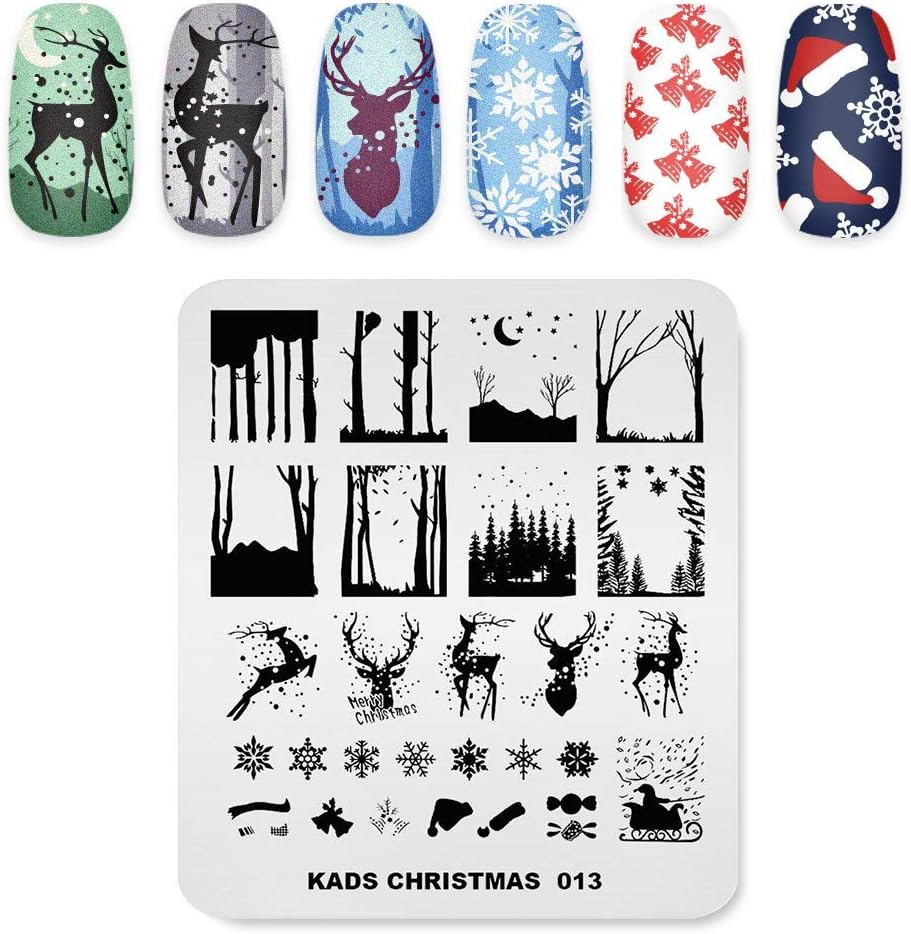 Alexnailart Nail Art Stamping Templates Manicure Tool Lines Lattice (FA006)