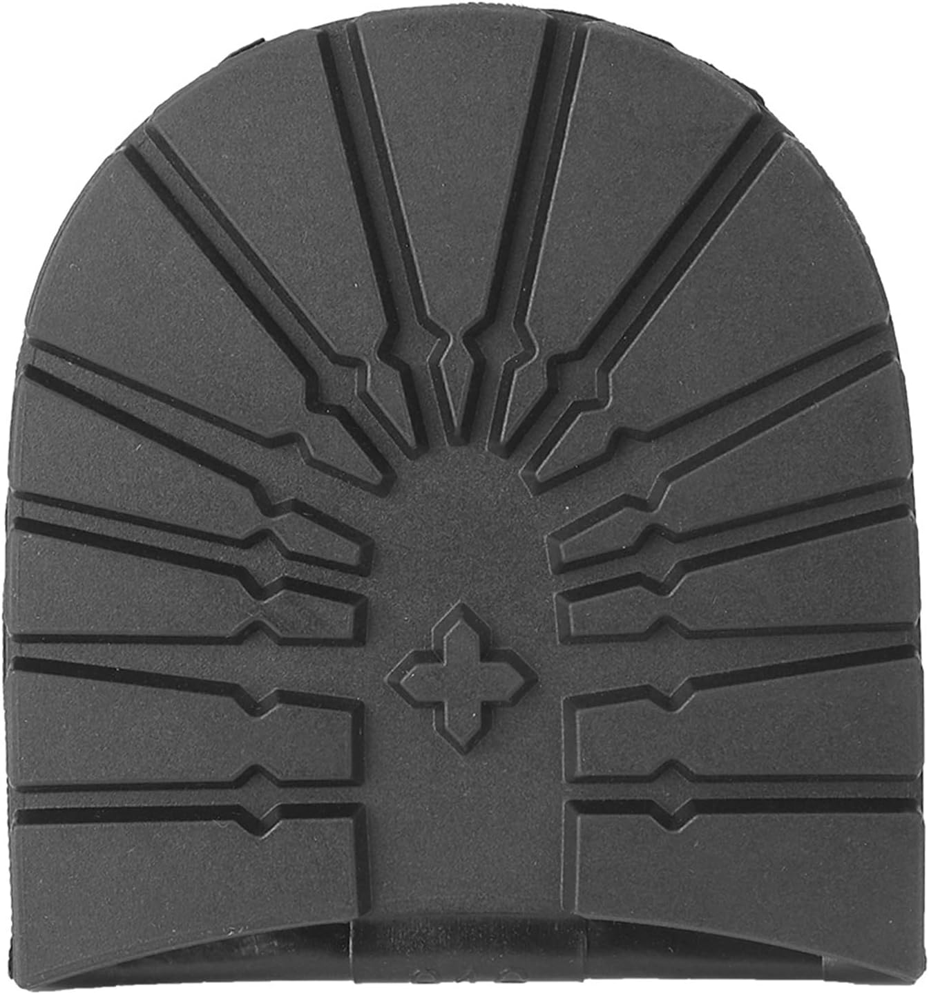 Rubber Anti-Slip Heel Soles for Shoe Repair, Boot Accessories, Black image number 6