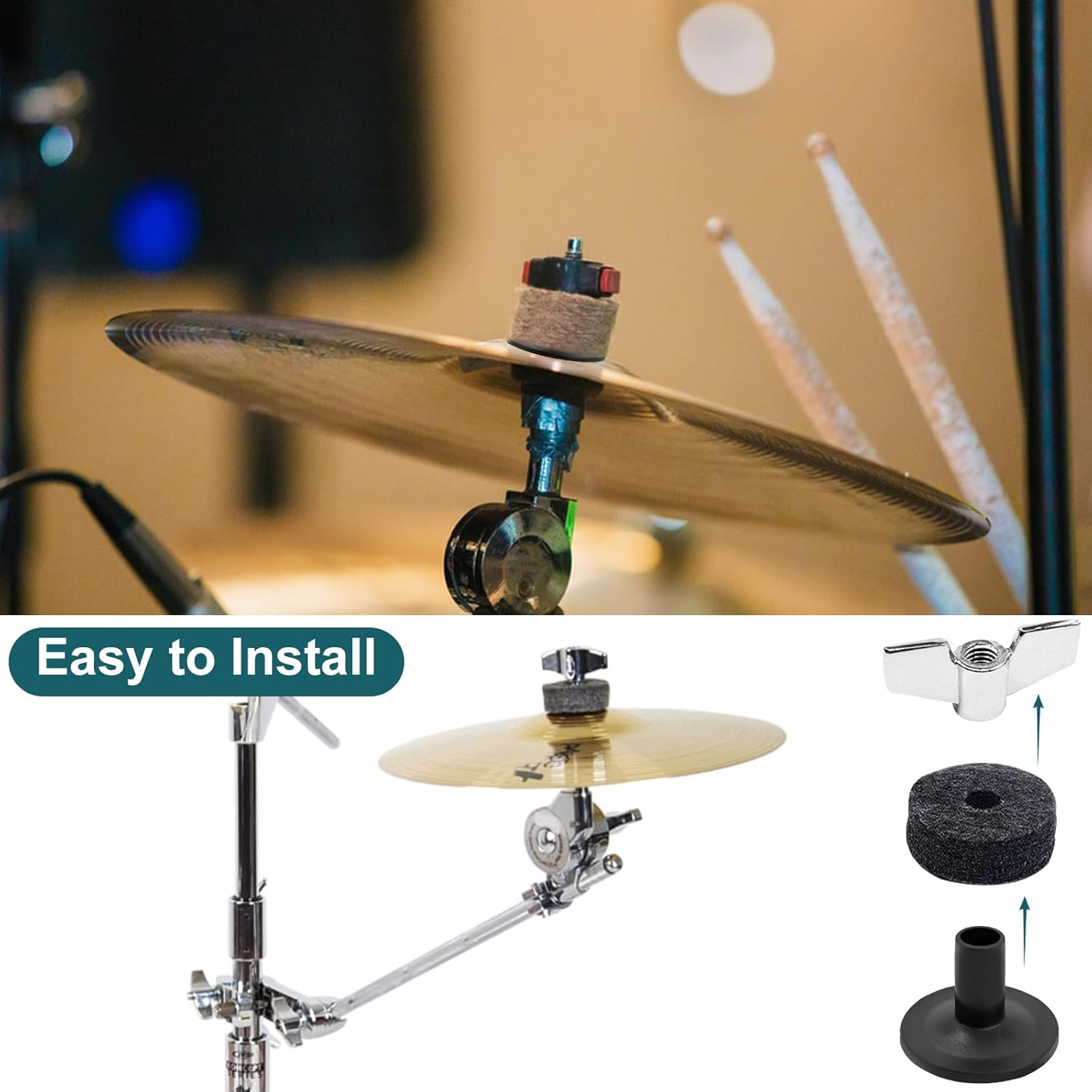 20 Pcs Holder for Decorative Bottle with Light, Bottle Light Base, Fixator for Small Flares, Led Light, DIY, Illuminated Bottles Bracket, Cymbal Replacement Accessories, Cymbal Sleeves for Drums image number 5