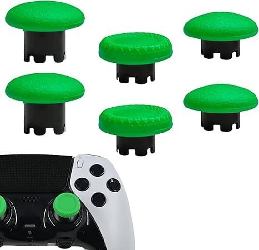 6 in 1 Interchangeable Thumbsticks for PS5 Dualsense Edge Controller,Thumbsticks Analog Joysticks Kits,Replacement Joysticks Parts for PS5 Dualsense Edge Controller(Blue)