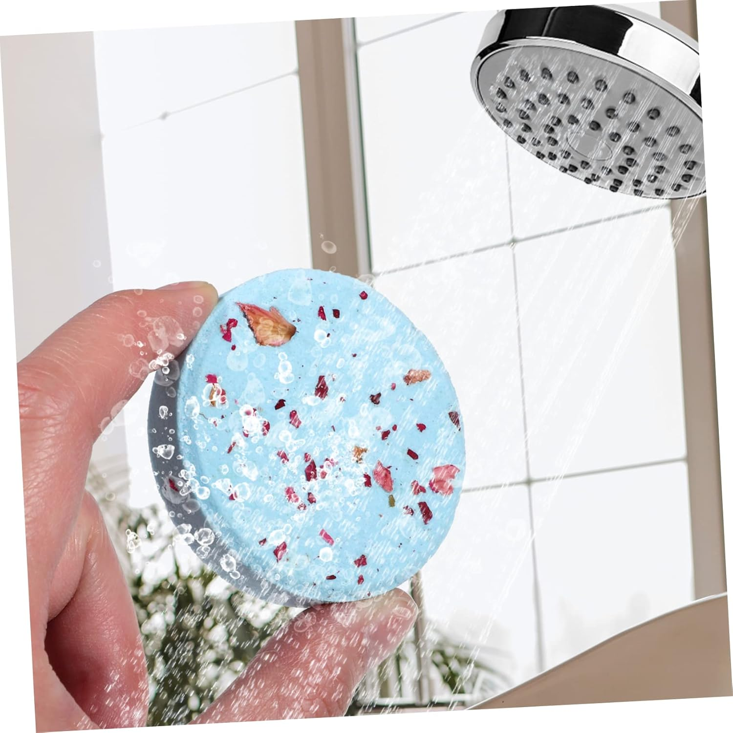 BELLIFFY 8Pcs Shower Steamers Essential Oils Relaxing Vapor Tablets Spa-Like Shower Natural Aromatherapy for Bath Care and Pampering