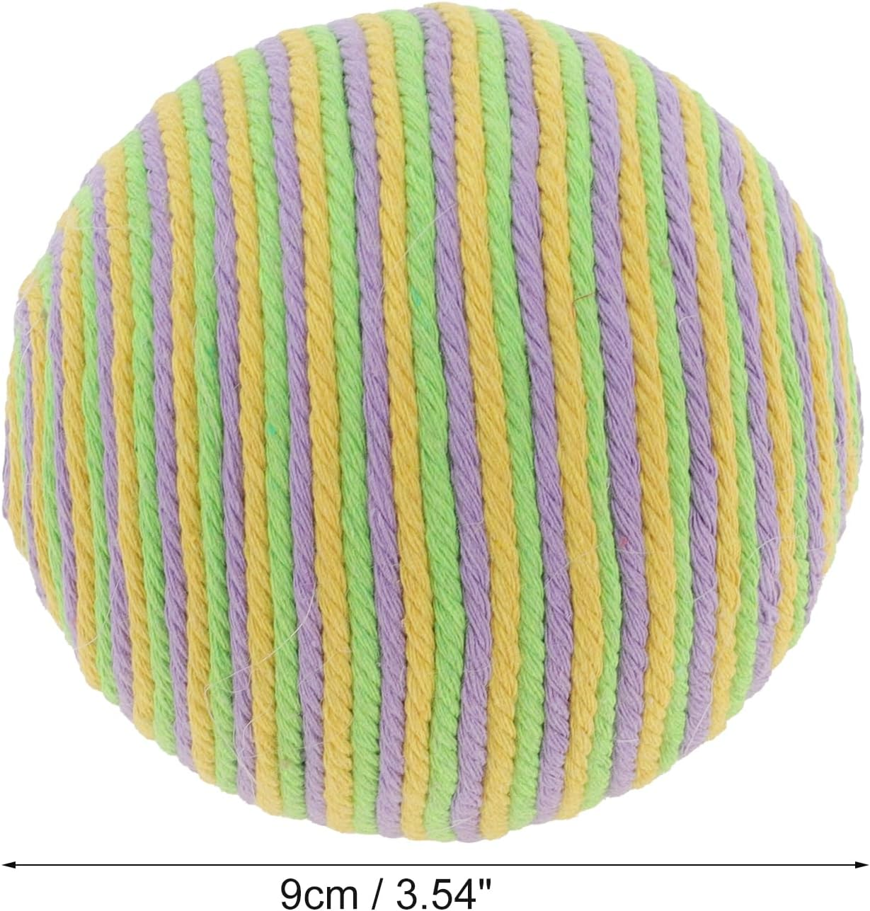 CAPASTEC Interactive Cat Toy Ball with Bell Inside, Diameter 3.54 Inches, Purple image number 4