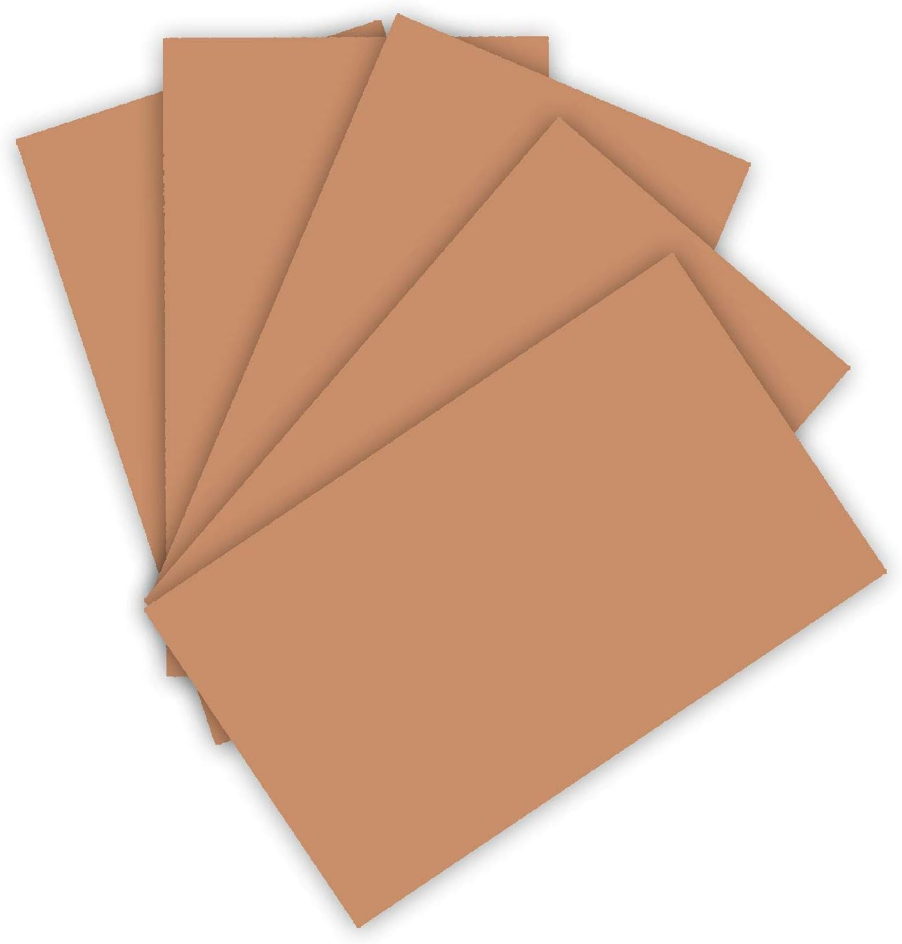 Folia 6372 Coloured Paper 130 G/M&sup2;, Coloured Drawing Paper in Light Brown, DIN A3, 50 Sheets, as a Base for Numerous Crafts