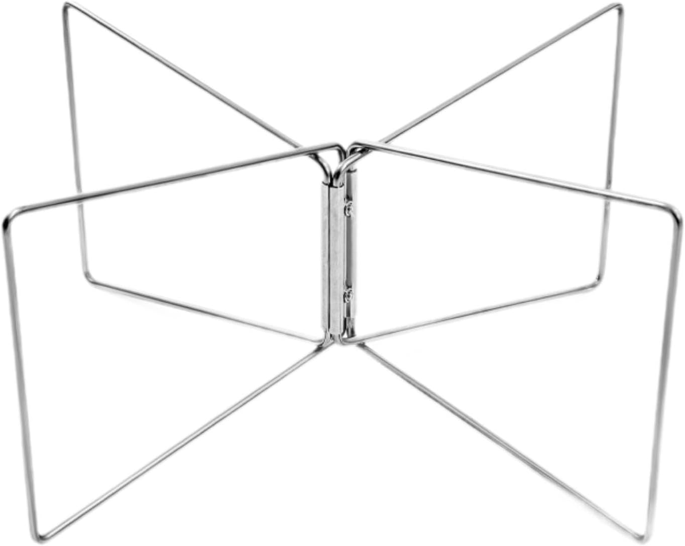 Eigell Folded Cooler Stand Suitcase Rack Sturdy Strong Load Bearing Metal Stainless Steel Ice Box Holder for Travel Cooking Hiking image number 4