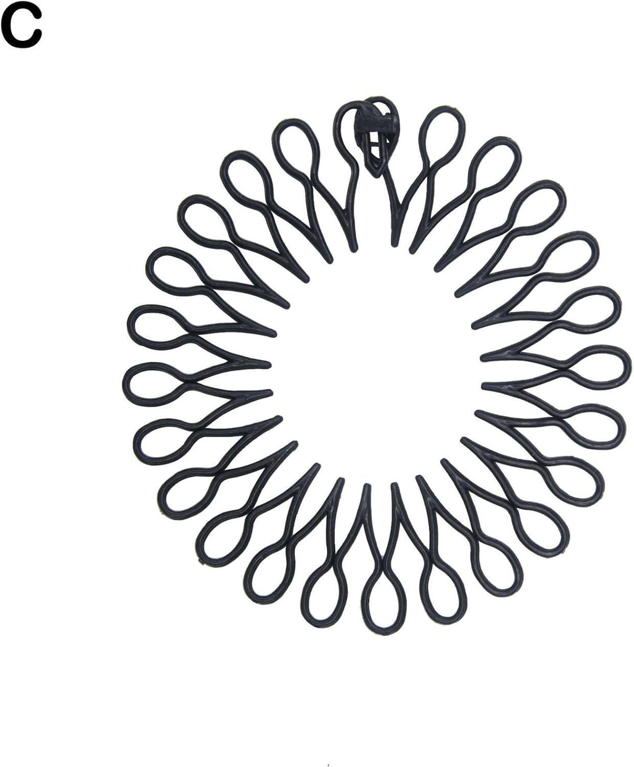 Full Circle Stretch Comb Teeth Spring Headband Woman Hairband Circles Dental Hair Adjustable N0W3 Fixed Rhinestone Headband Wash image number 3