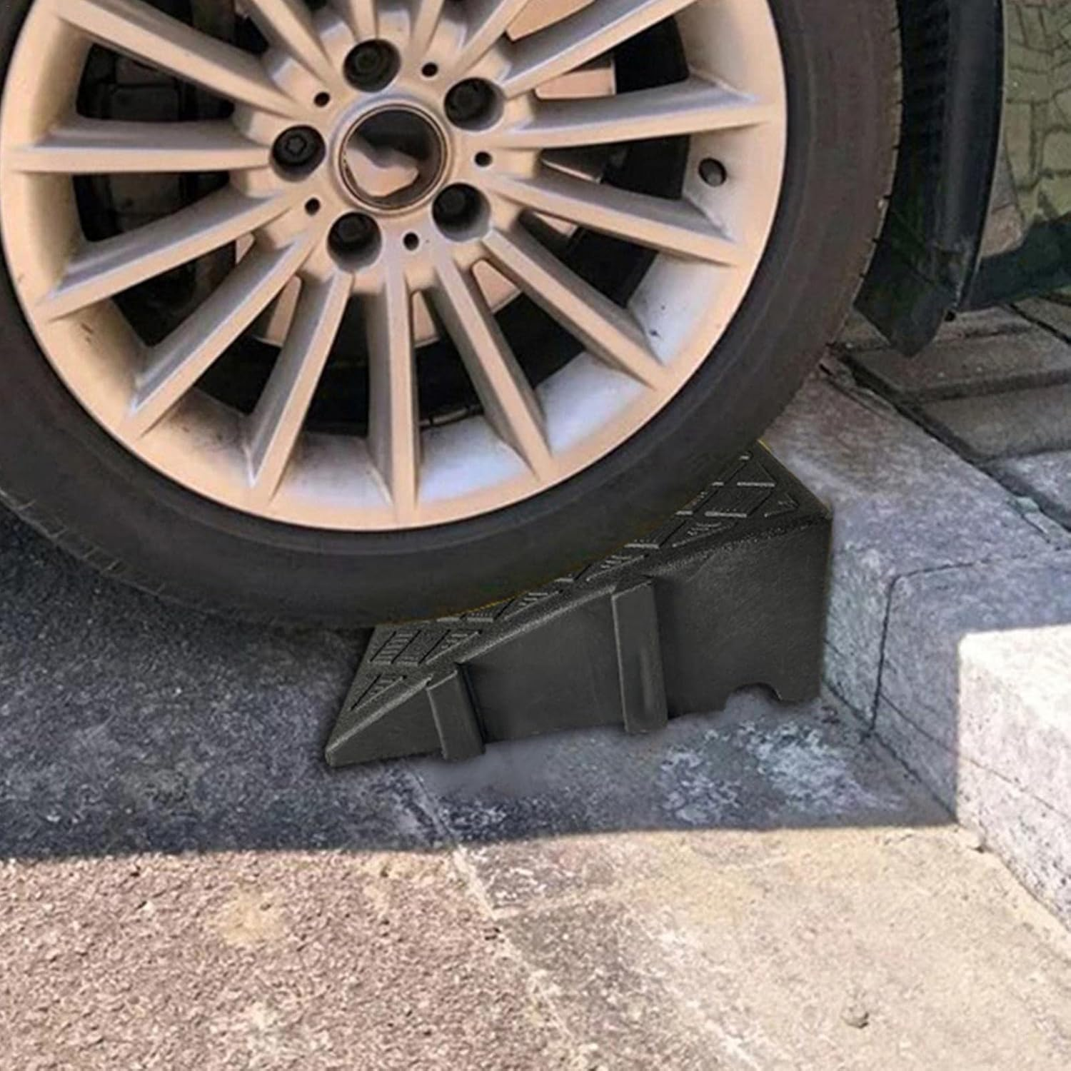 Curb Ramps for Sidewalks | Heavy Duty PVC Ramps for Driveway - Curb Ramps for Motorhome, Truck, Shed Ramps, Pets, Wheelchair Threshold