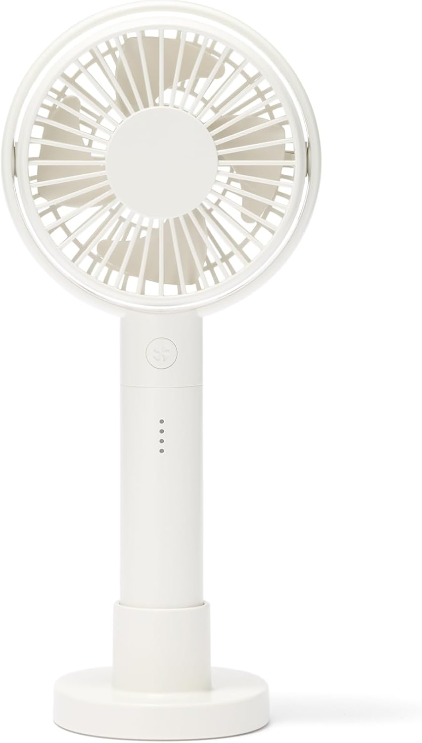 MUJI 83926045 Rechargeable Handy Fan with Adjustable Angle, Pink/Mj-Mh4-Pk