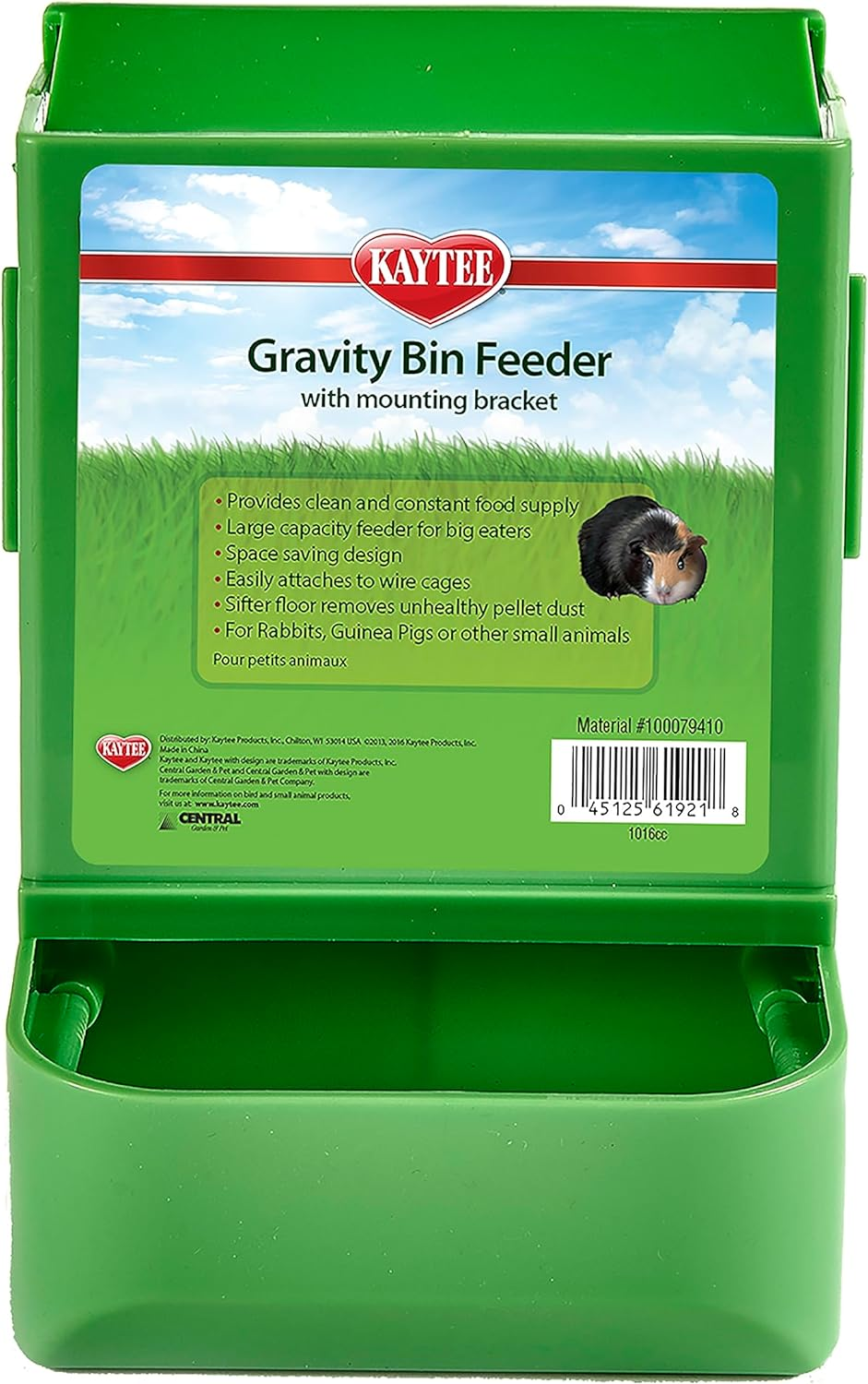 Kaytee Gravity Bin Feeder with Bracket Assorted image number 2