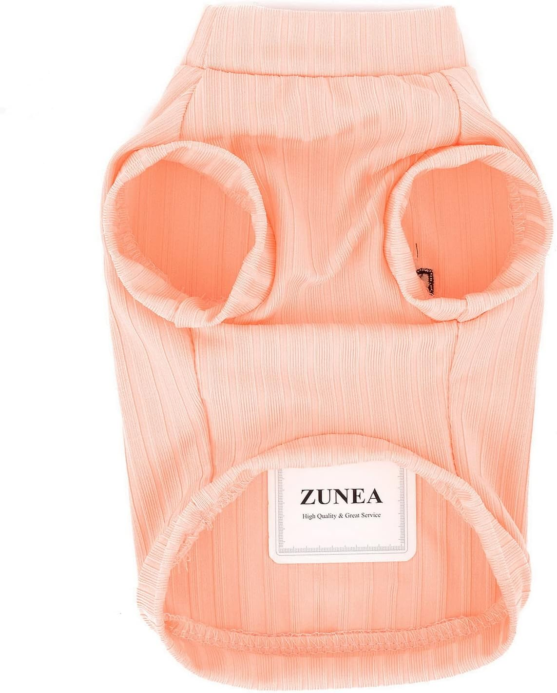 Zunea Dog Shirts with D-Ring for Small Dogs Girls Boys Summer Puppy T-Shirt Soft Breathable Tank Top Sleeveless Cool Clothing Plain Basic Shirt Pet Clothing for Chihuahua Pink L image number 6