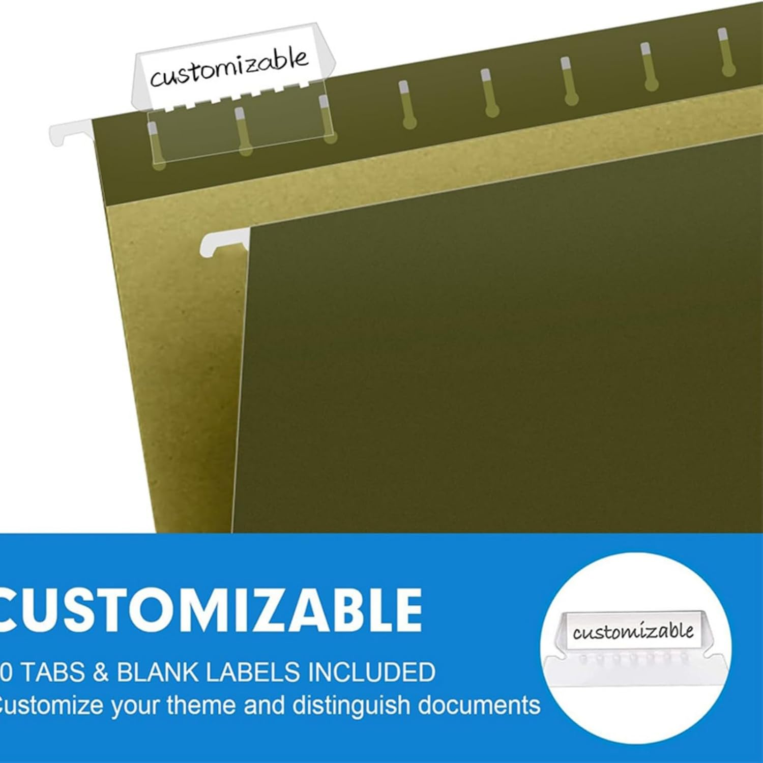 12 Pack Hanging File Folders Letter Size with Havey Duty 2 Inch Expansion Adjustable Tabs File Organizer Ideal for Filing Cabinet Office Desk Files and Document Storage Supplies Holder Assorted Colors image number 4