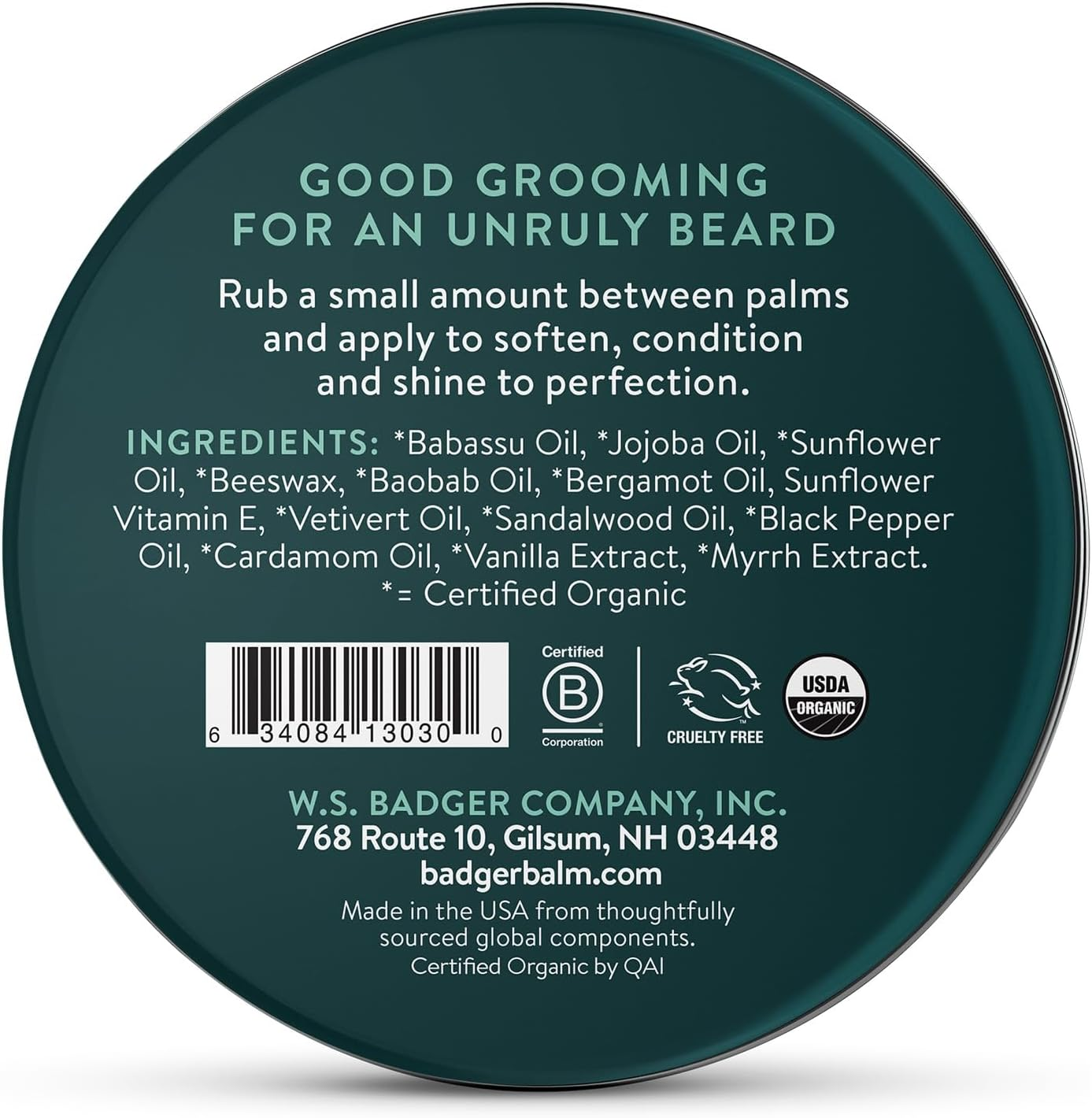 Badger Beard Balm 2 Ounce