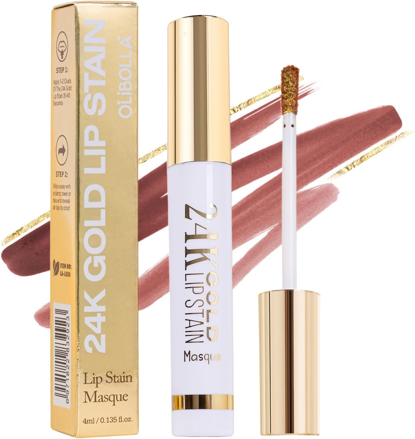Lip Liner Peel off Lip Stain 24K Gold Wipe off Lip Stain Tattoo Long Lasting Waterproof Lip Tint for Women Girls,Detachable Lip Liner Pencil High-Pigment Lip Color,Smudge & Transfer Proof (02#Coffee) image number 2