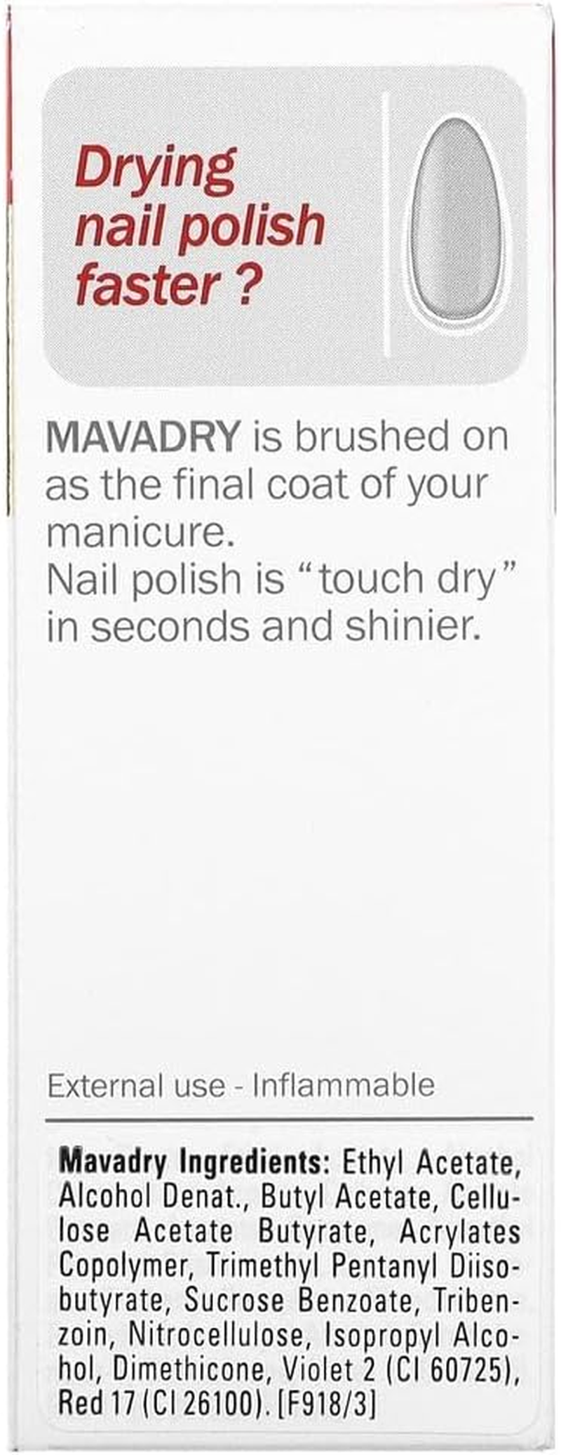 Mavala Switzerland Mavadry Quick Drying Sealant 10Ml, 10 Ml image number 3