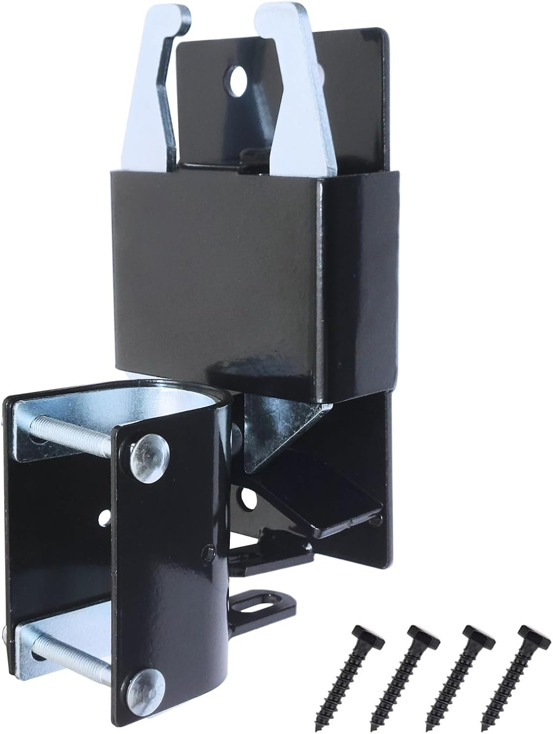 2 Way Farm Gate Latch for Metal Gates Livestock Cattle Gate Latches Hardware Use for Horse Corrals Ranches Etc. (1, Black) image number 3