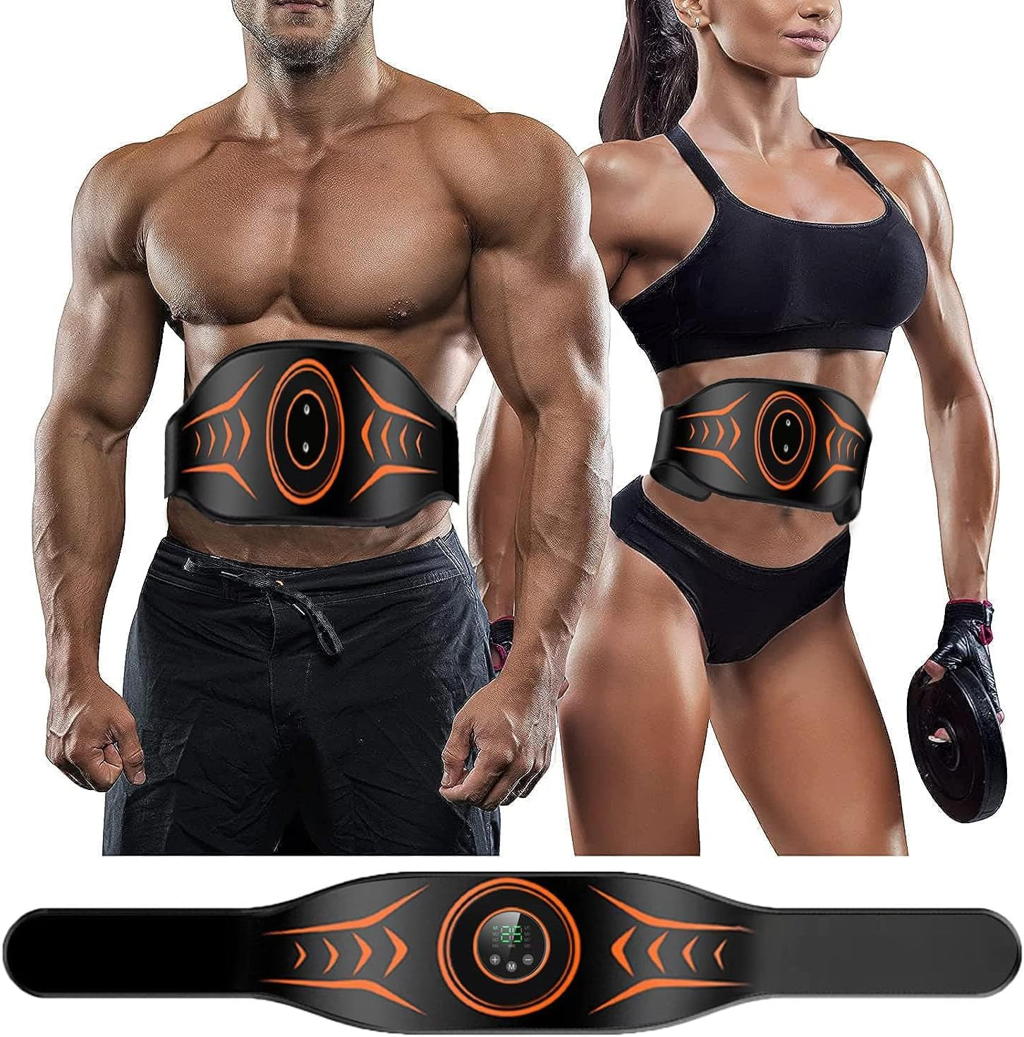 ABS Stimulator,Ab Machine,Ems Muscle Stimulator,Abdominal Toning Belt Workout Portable Muscle Toner Home Office Fitness Workout Equipment for Abdomen