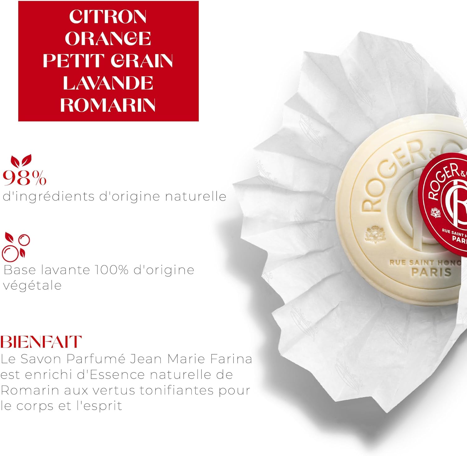 Roger Gallet Jean Marie Farina Perfumed Soap 100G image number 2