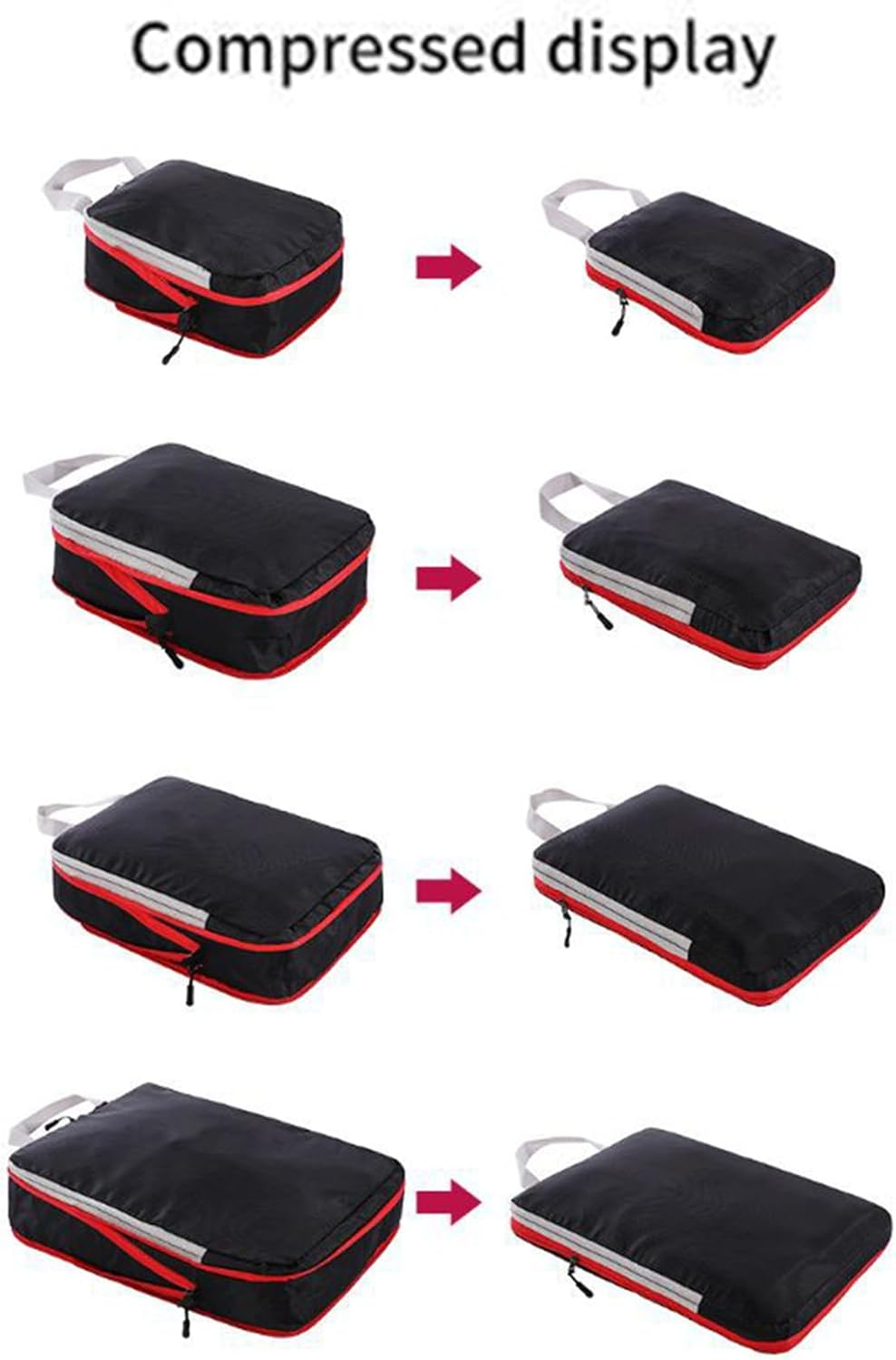 Lisutupode Compression Packing Cubes | Travel Compression Bags for Packing - Luggage Bags Organizer for Cruise Vacation Moving House Dorm Camping Business Trip College