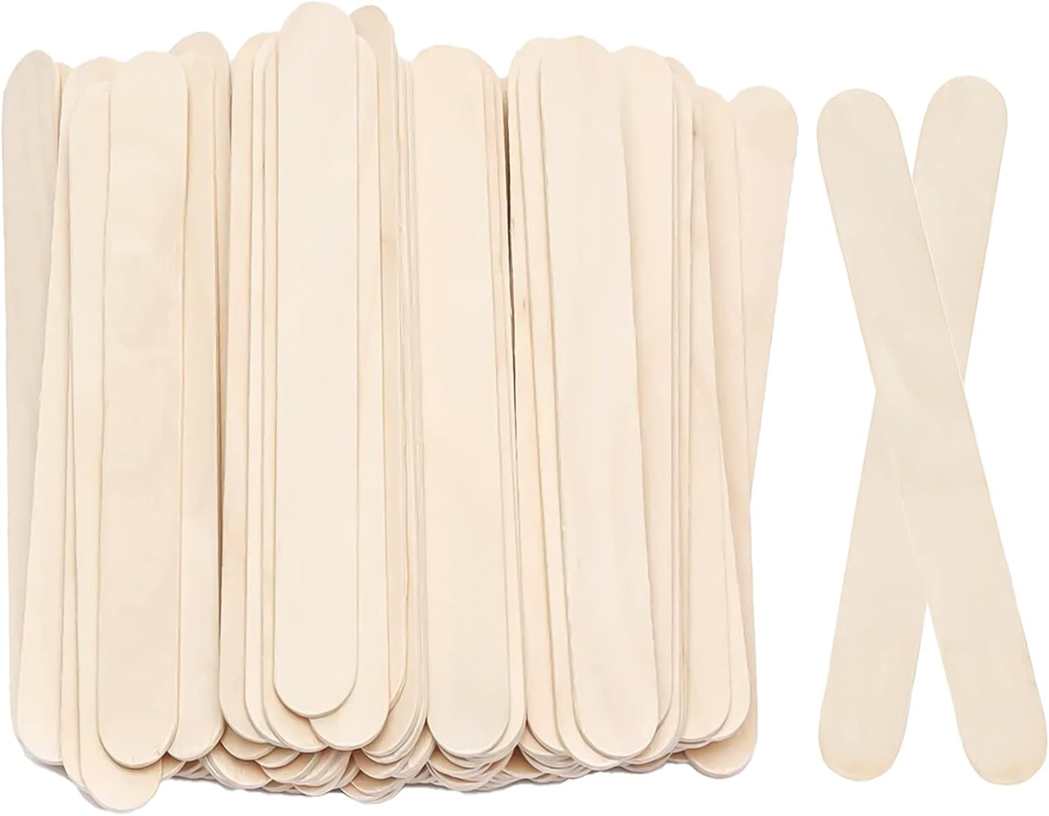 8&rdquo;100Pcs KTOJOY Jumbo Wooden Craft Sticks Wooden Popsicle Craft Sticks Stick Treat Sticks Ice Pop Sticks for DIY Crafts，Home Art Projects, Classroom Art Supplies image number 5