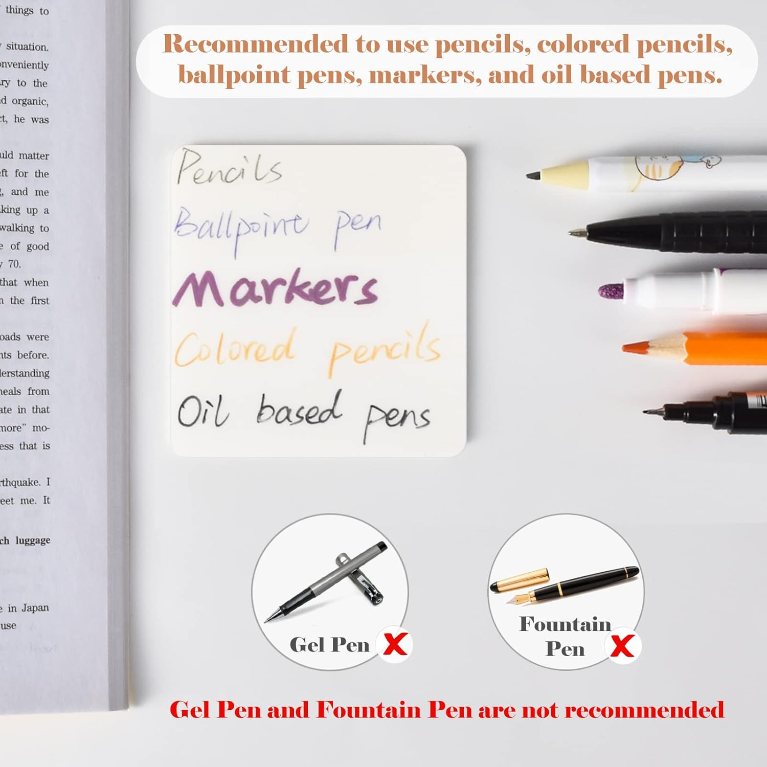 BAYTORY 700 Sheets Pastel Transparent Sticky Notes, Clear Waterproof 3 X 3 Inch See through Memo Pad, Self-Adhesive Translucent Writable Index Tabs for Annotating Books, Study Stationary Supplies - Bright Multicolor image number 4