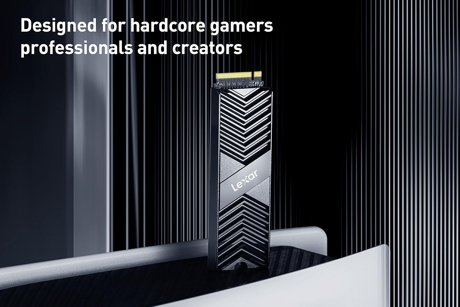 Lexar Professional NM800 PRO with Heatsink 512GB SSD, M.2 2280 Pcie Gen4X4 Nvme 1.4 Internal SSD, up to 7450Mb/S Read, 3500Mb/S Write, Internal Solid State Drive for PS5, Gamer (LNM800P512G-RN8NG) image number 3