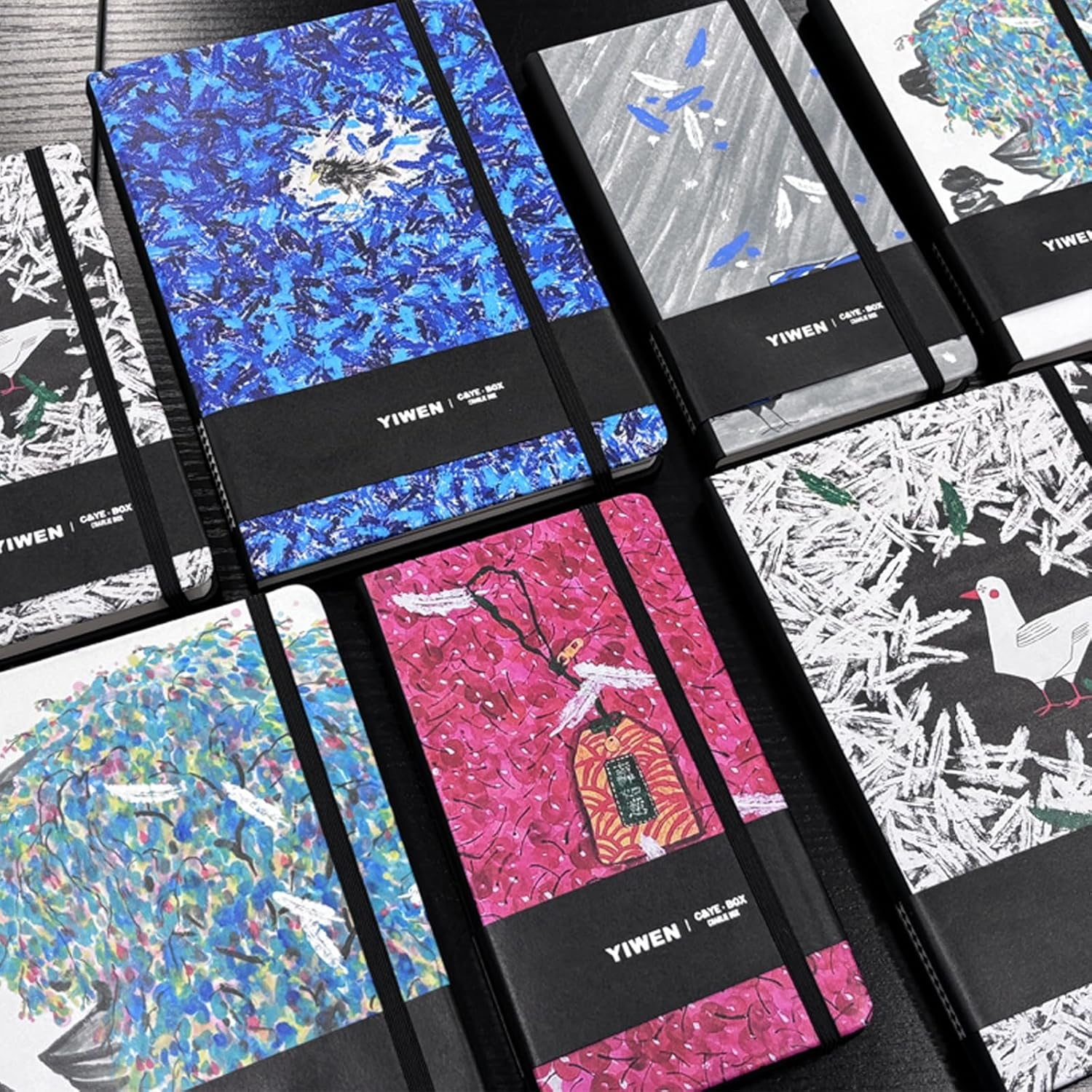 TUNJILOOL A5/A6/A7 Notebook 80 Gsm Thick Paper PU Leather Hardcover Notebook Zhou Yiwen Designer Collaboration image number 3