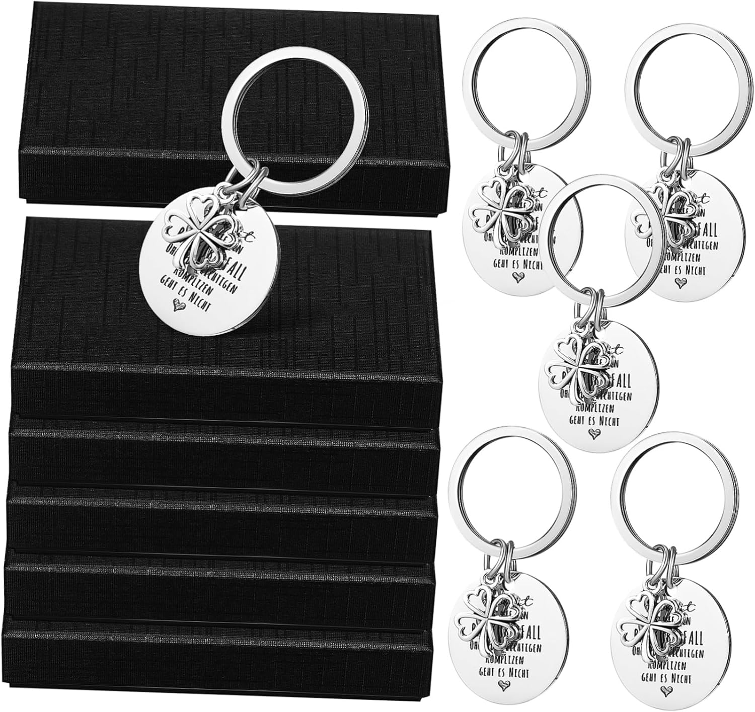 WOFASHPURET 6Pcs Keychain Rings Key Charms Keychain Pendant Boxes for Women Key Accessory Bag Pendant Backpack Aesthetic Creative image number 6