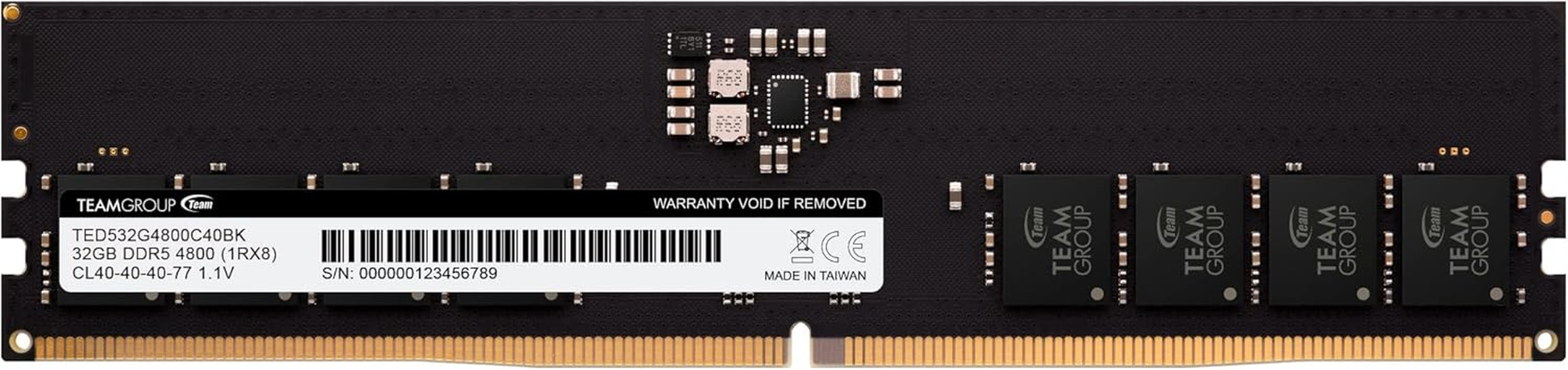 TEAMGROUP Elite DDR5 32GB Kit (2X16Gb) 6000Mhz PC5-48000 CL48 Non-Ecc Unbuffered UDIMM 288 Pin PC Computer Desktop Memory Module Ram Supports Intel & AMD TED532G6000C48DC01