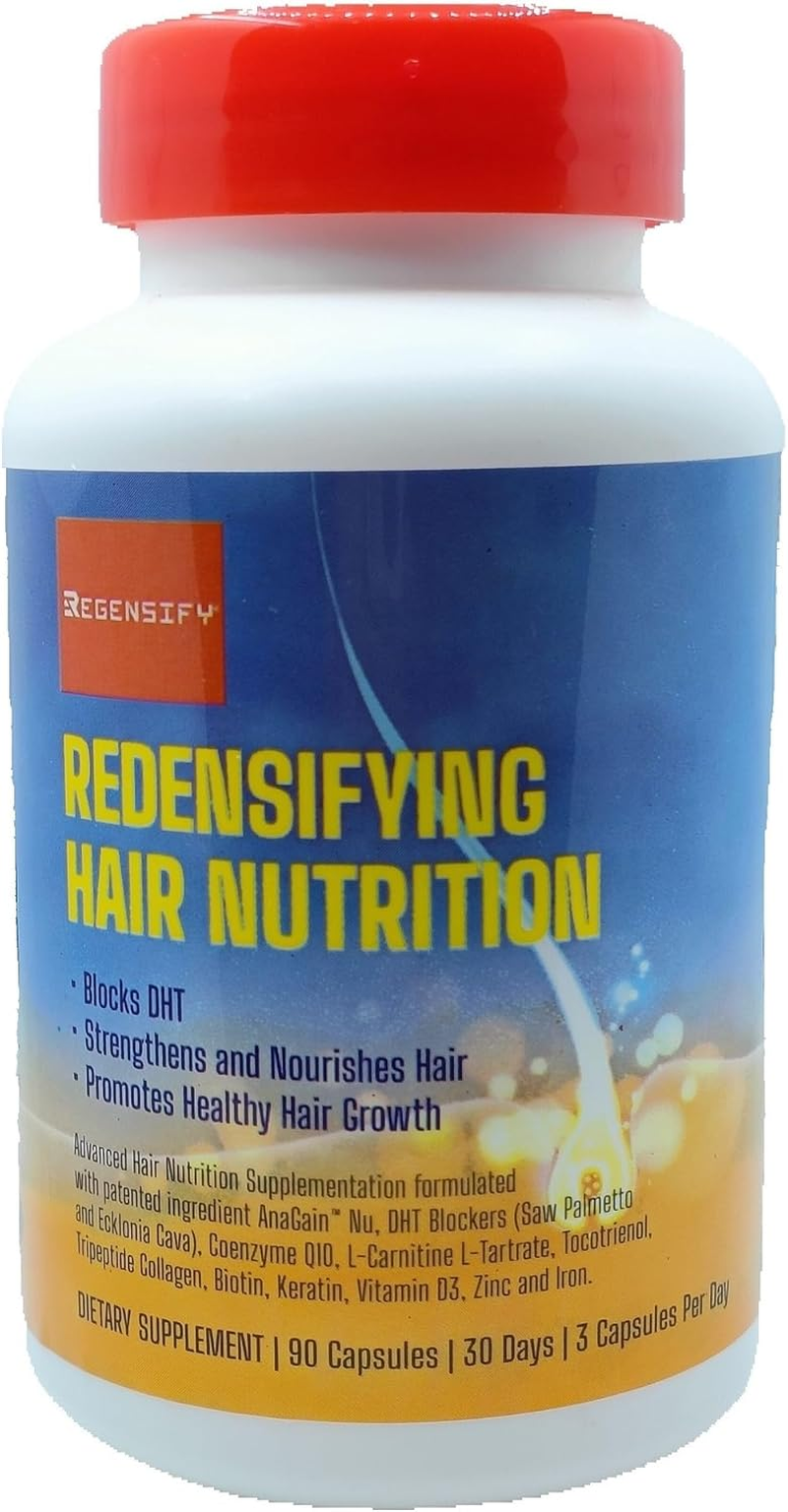 REGENSIFY Redensifying Hair Nutrition - Hair Regrowth Supplement with Anagain Nu, Saw Palmetto, Ecklonia Cava, Coenyzme Q10, Tocotrienol, L-Carnitine | DHT Blocker | anti Hair Loss for Men & Women image number 3