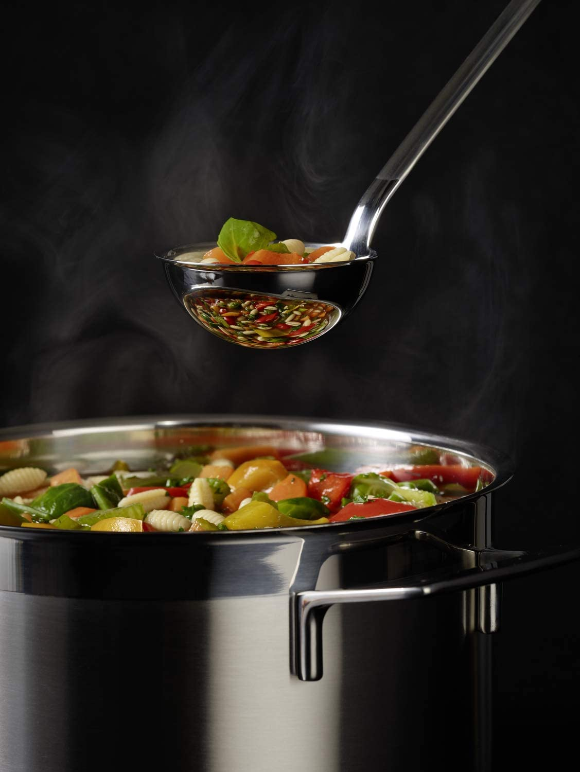 R&ouml;sle Stainless Steel Soup Ladle, Flat Handle, 3.7-Ounce image number 1