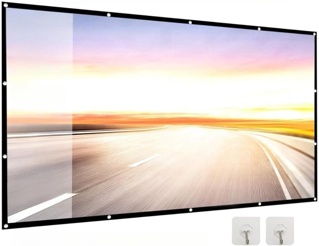 HPAMR Mini Projector Screen, Portable 60-Inch Foldable Projection Screen, 4K Movie Projector Screen, 16:9 HD Foldable Portable Movie Screen for Indoor and Outdoor Movie Nights, Presentations, Gaming image number 5