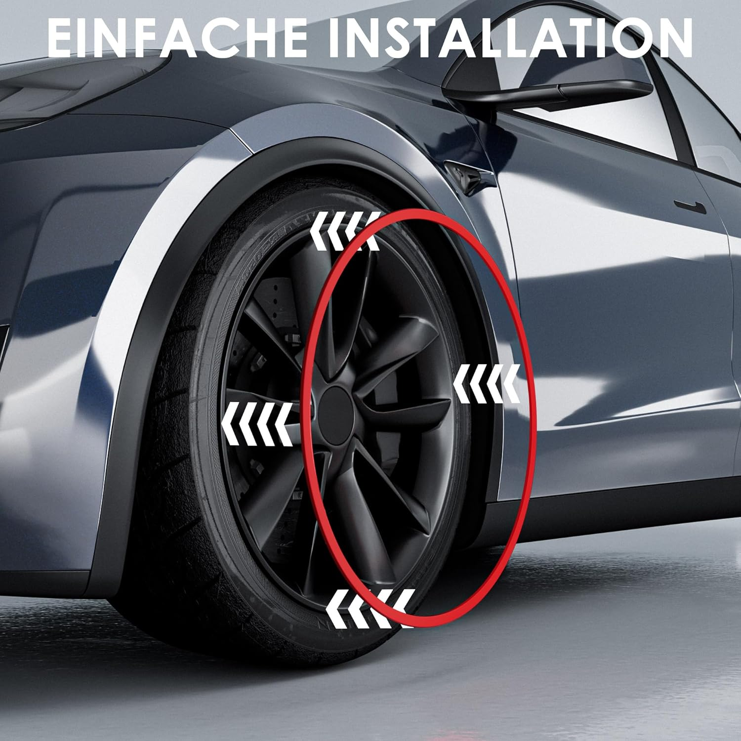 Automotive Alloy Wheel Rim Protector - Covering the Entire Rim of the Wheel Hub - Strips for Curb Rash Prevention - Set of 4 Rim Protector Easy to Install(20'',Red) image number 3