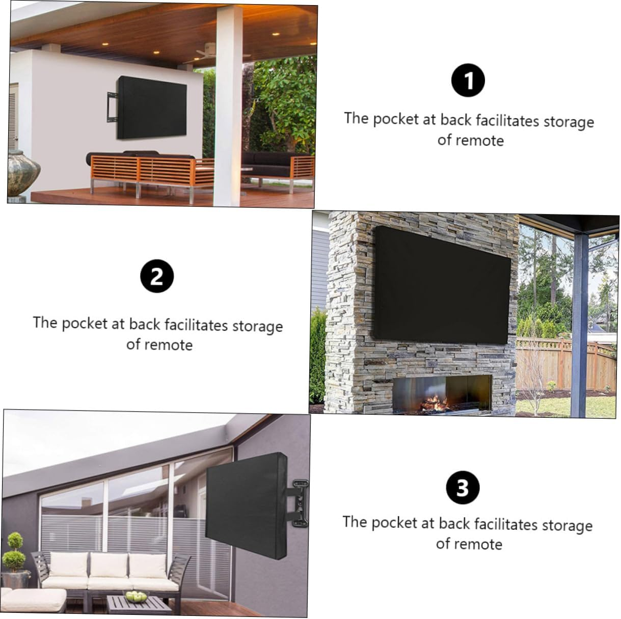 BRIGHTFUFU Tv Set Cover Outdoor Protector for Lcd Screens Seamless Design to Prevent Scratches and Dust Made from Oxford for Outdoor Use image number 4