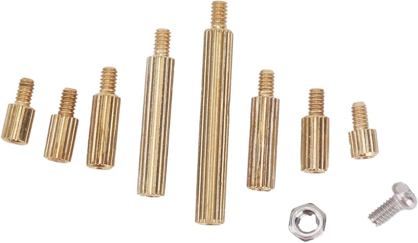 260Pcs M2 Standoff Spacer Kit, Brass Standoff Screw Nut Threaded Industrial Supplies image number 6
