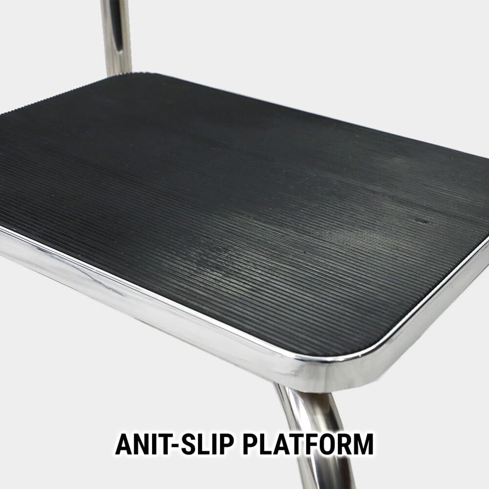 1 Step Stool W/Handle Shower Foot One Stand Ladder Elderly Bedside Kitchen Bath