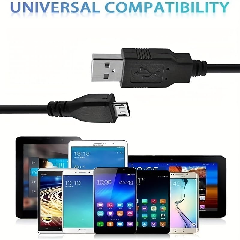 Micro USB Cable Android Charger [2-Pack 0.8M/2M] Nylon Braided Fast Sync&Charging Cord for Android, Nexus, LG, HTC, Nokia, Sony, and More.