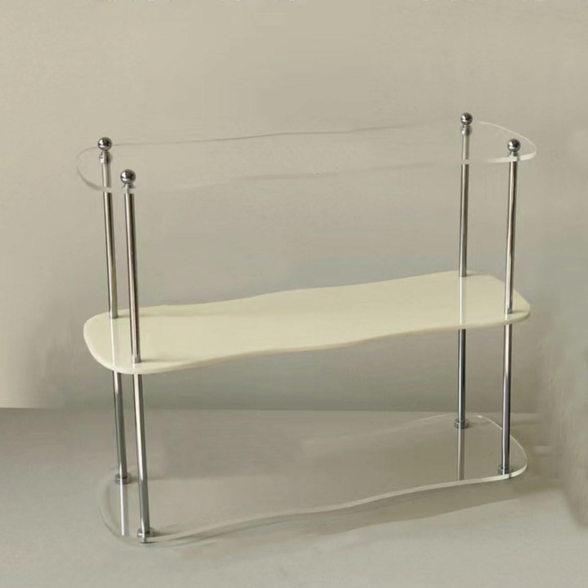 AIMALL Elegant Acrylic Desktop Storage Rack, Fashion Ins Style Water Cup and Perfume Holder, Removable Shelves, 15.75 X 5.91 X 12.6 Inch - Storage-Tht image number 6