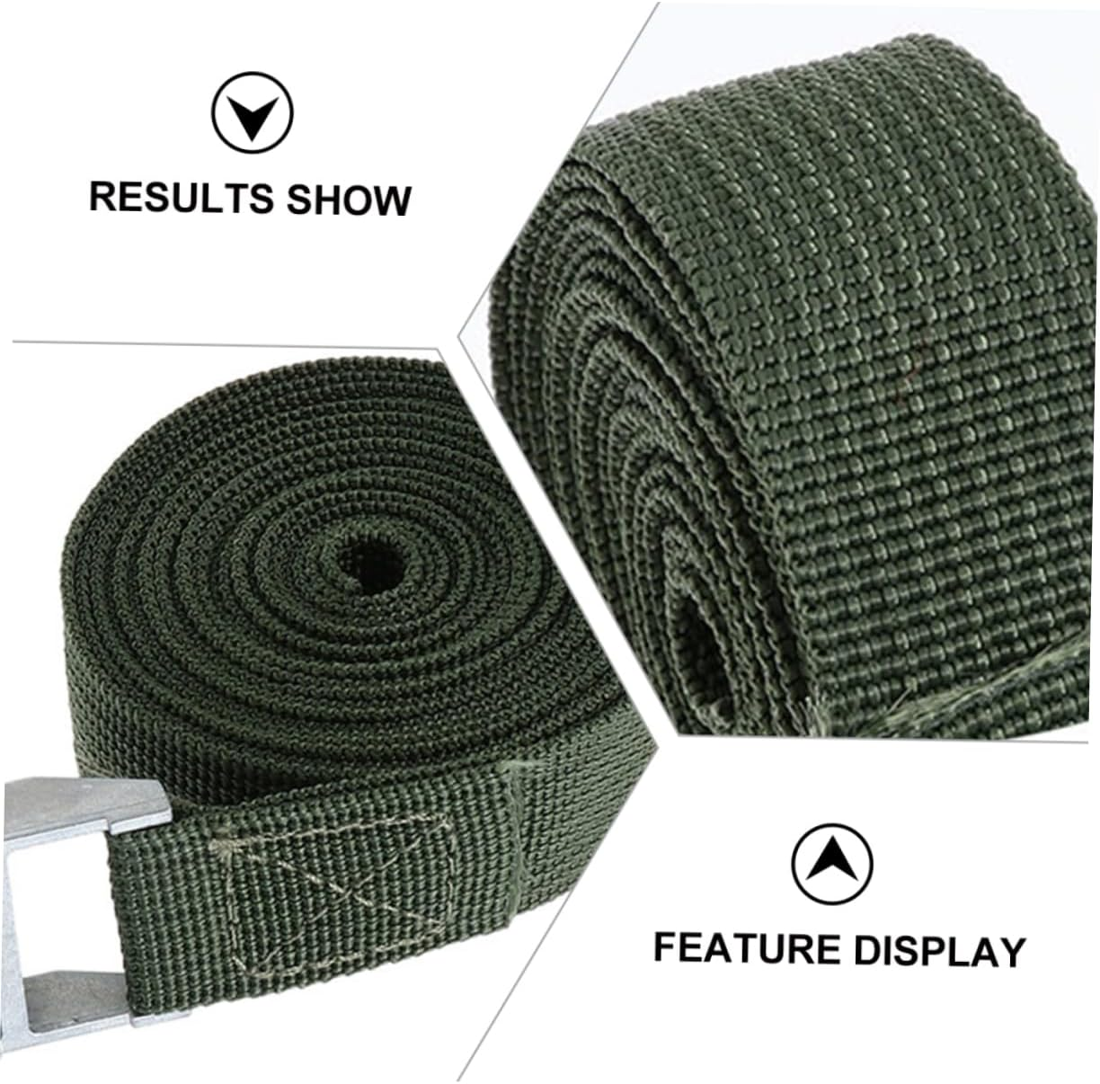 BESTYASH 6Pcs Environmental-Friendly Luggage Fixed Belt Car Luggage Binding Belt Cargo Fixing Strap image number 5