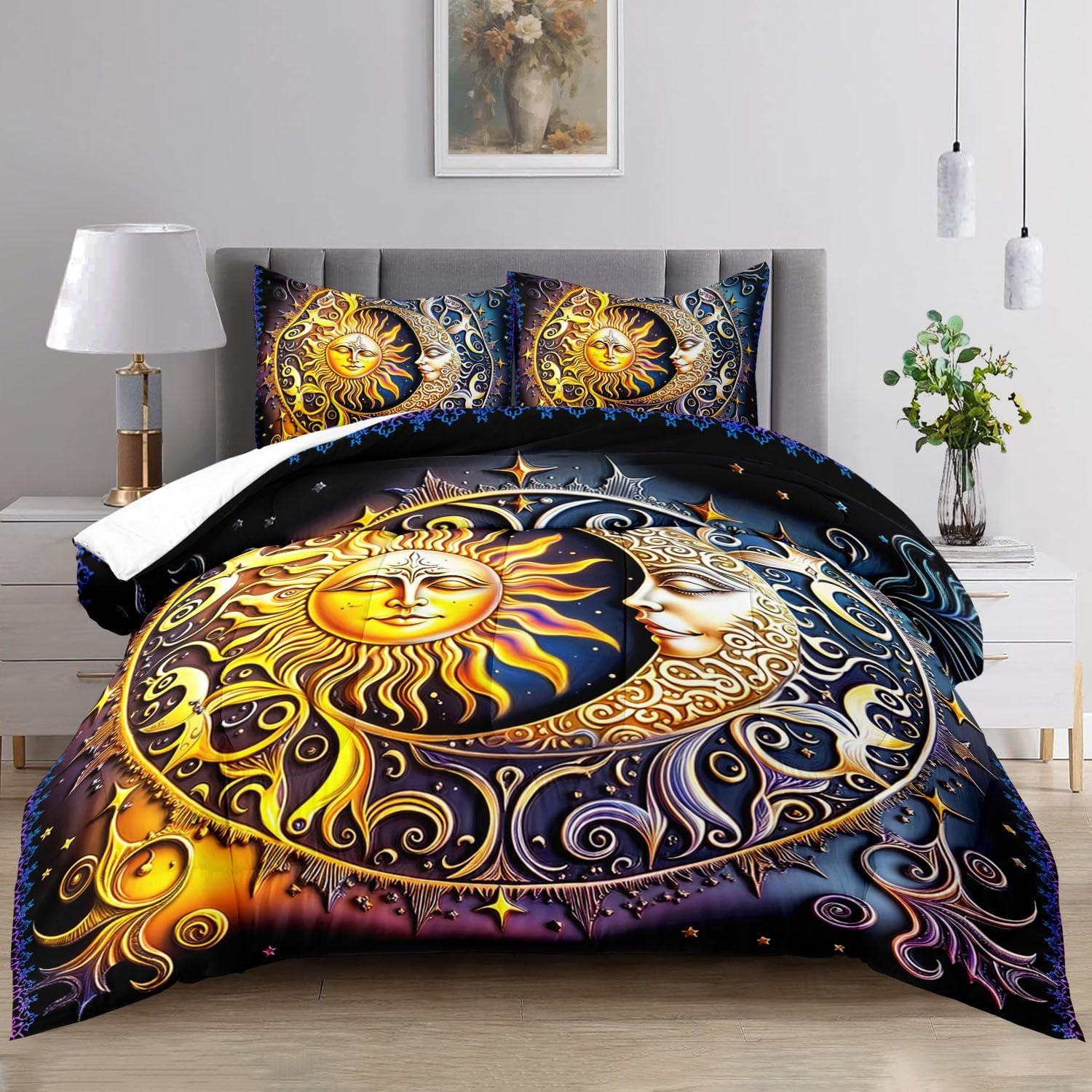 Raphus Cucullatus Sea Shell Bedding Comforter Set Twin, Ocean Bed Set, Coastal Beach Theme image number 5