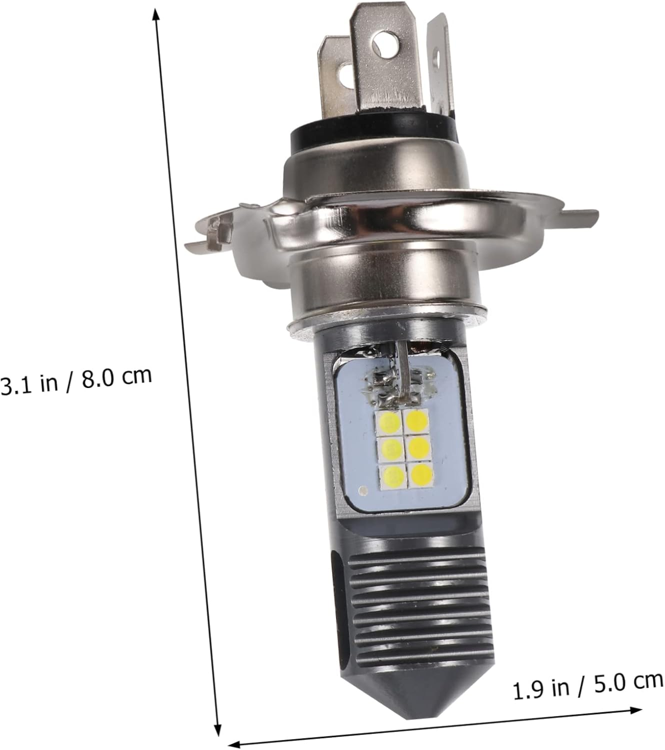 BIUDECO Motorcycle Led Headlight Smd Aluminum Alloy White Yellow Motorbike Accessory Weatherproof image number 5