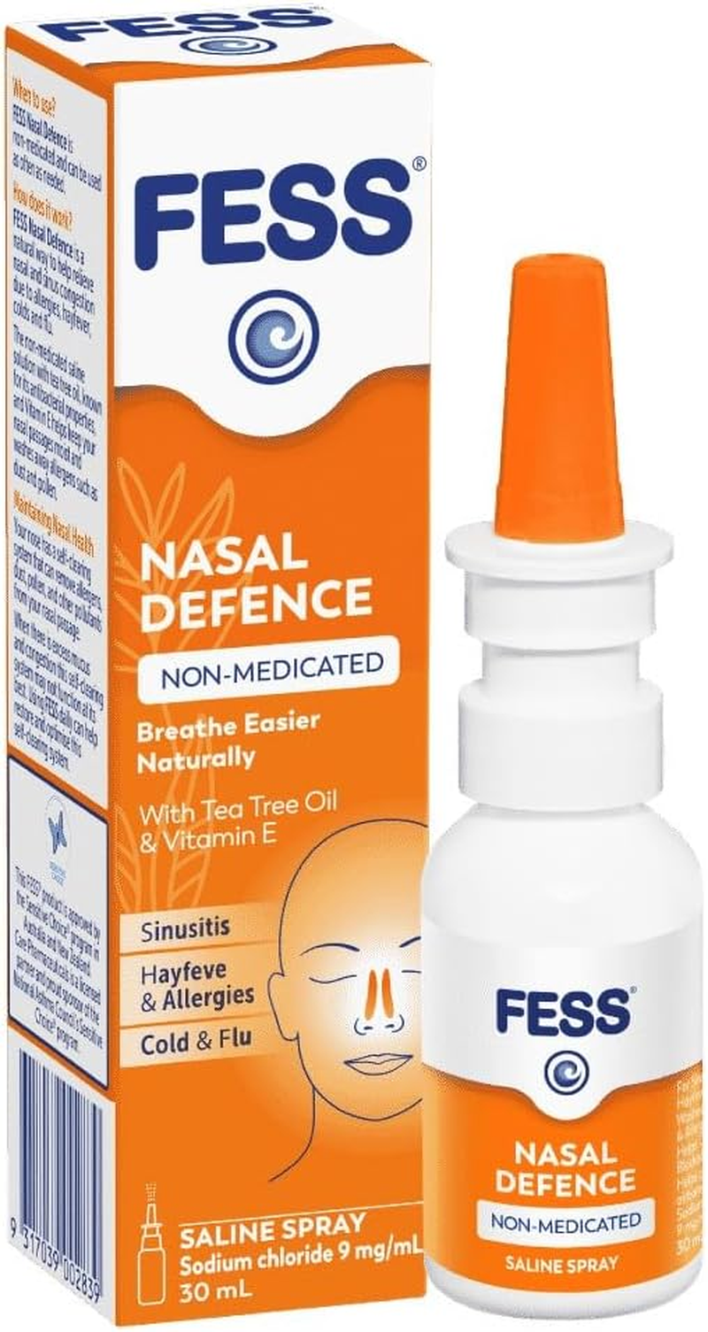 Fess Nasal Defence Sinus Decongestant Saline Spray 30 Ml