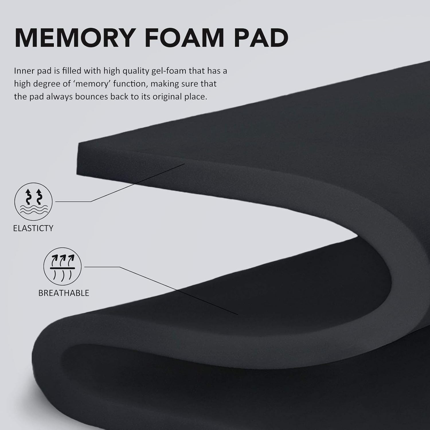 Harrison Howard Dyna-Sorb Full Shock Absorbing Memory Half Saddle Pad for Horse image number 1