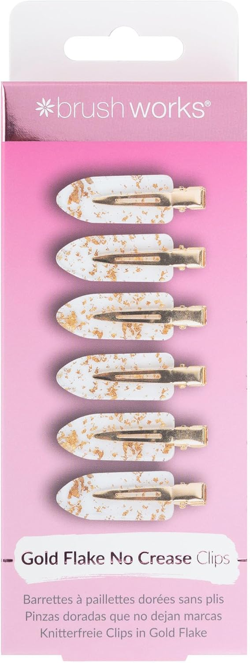 Brushworks Gold Flake No Crease Clips image number 3