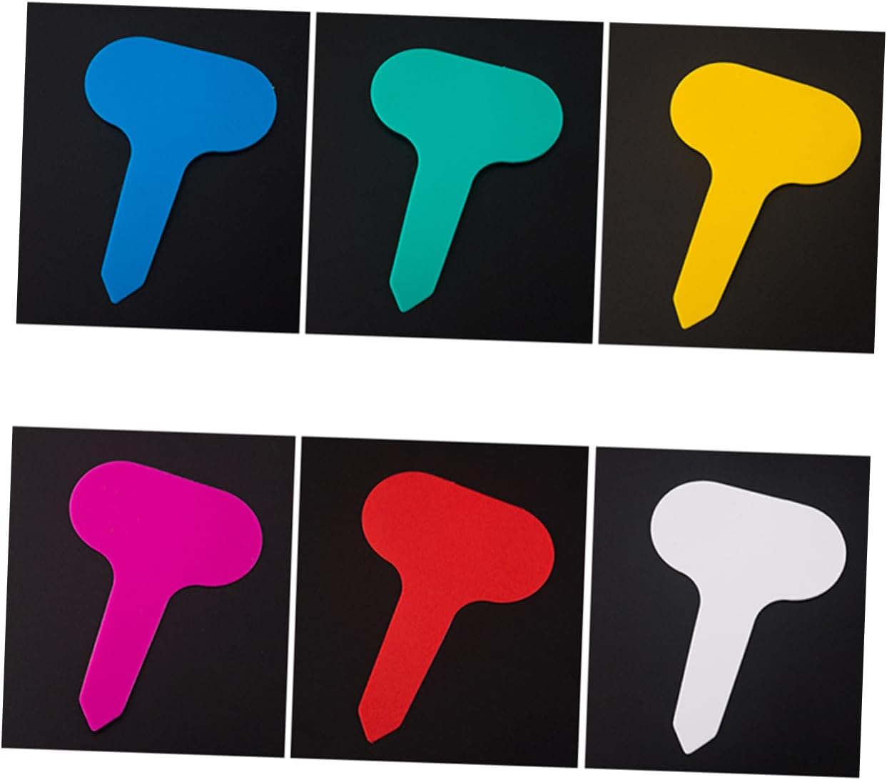 Yardwe 200Pcs Plant Label Sticks Plastic Gardening Inserted Card Plant Marker Flower Label for Garden Decoration Outdoor Use - Blue image number 2