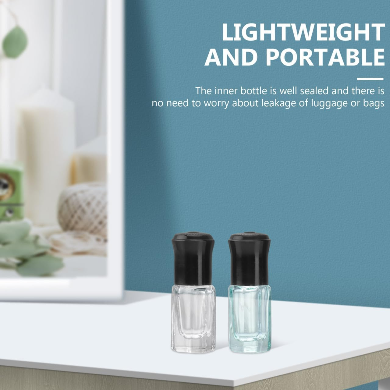 SOESFOUFU Multipurpose Liquid Roller Bottles 8 Pack 3Ml Travel Sub Bottles Portable Refillable Containers for Essential Oil Perfume Dispenser image number 3