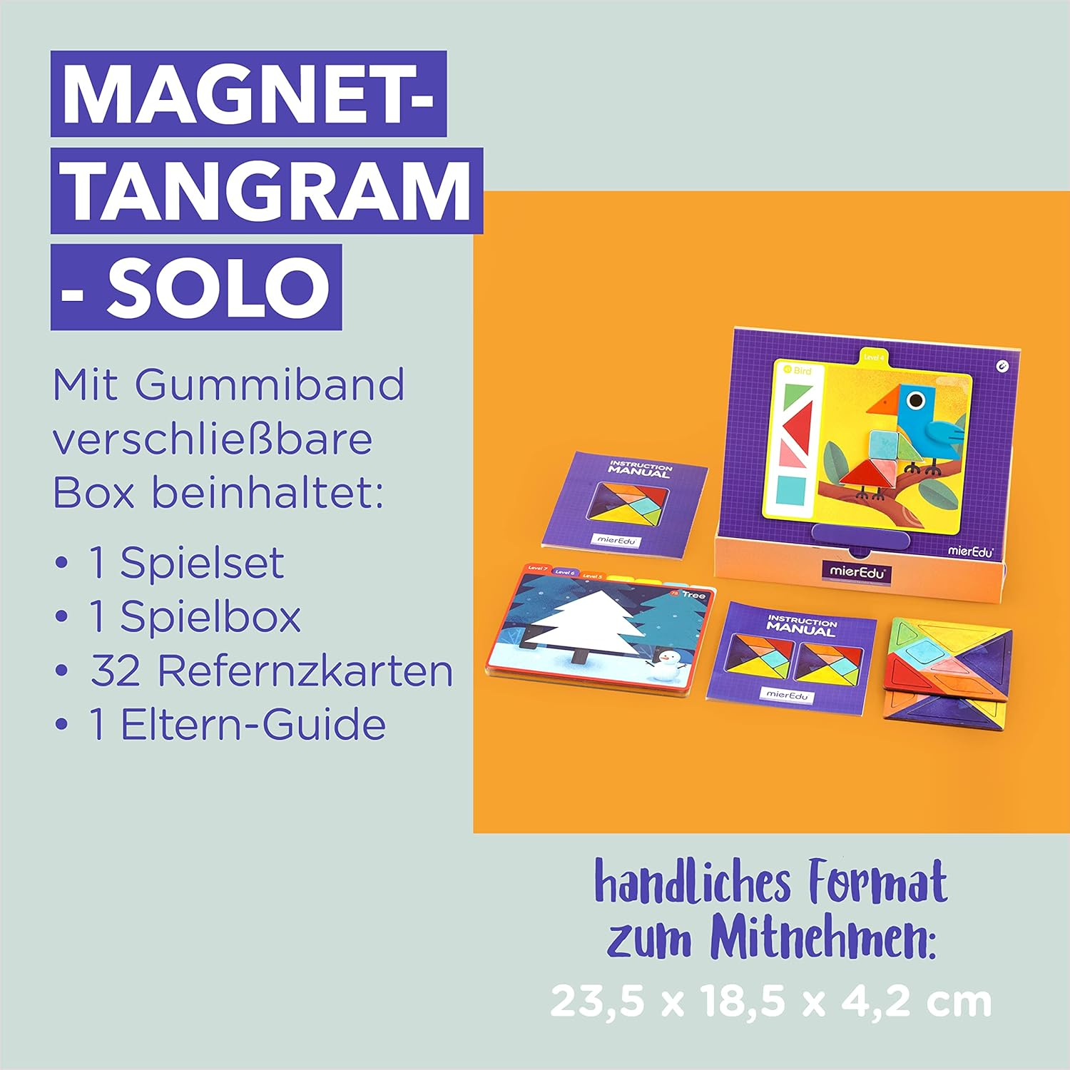 Mieredu Magnetic Tangram Starter Kit image number 2